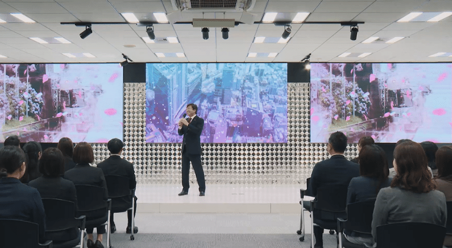 就活生、刮目せよ！近藤太香巳が2024年入社式で新入社員に魂を込めた