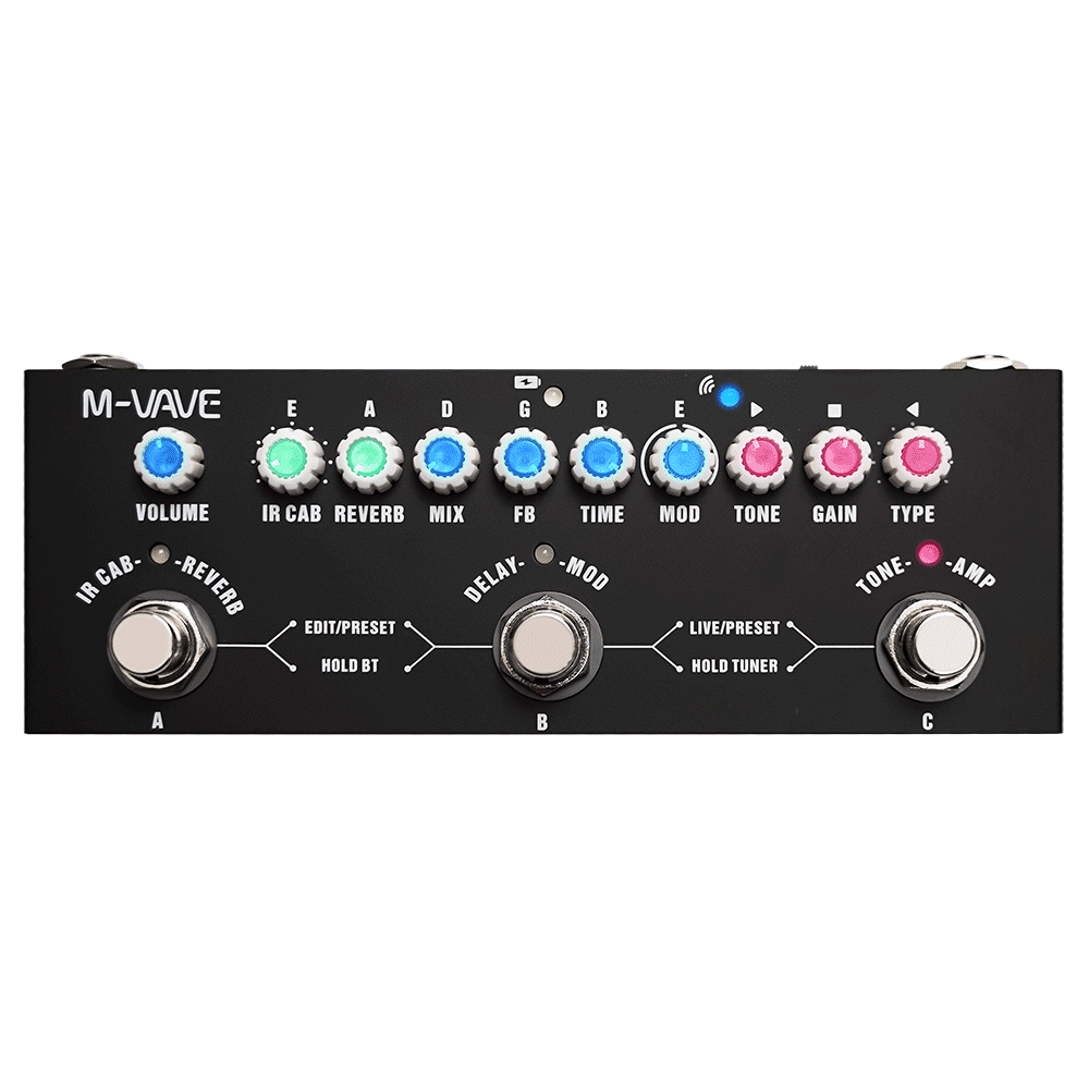 M-VAVE TANK-G マルチエフェクター M-vave-充電式マルチエフェクトペダル、タンク-g、36プリセット