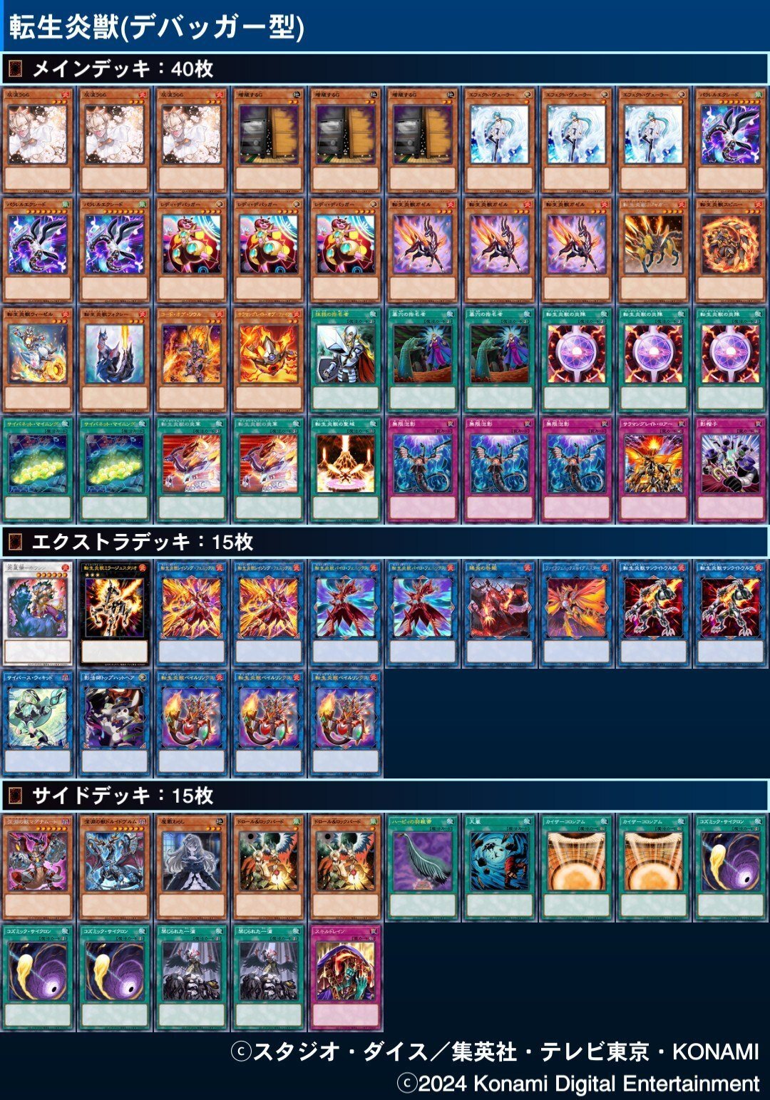 遊戯王OCG】2024年5月時点での転生炎獣デッキ【デッキ紹介】｜ゆの