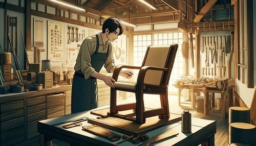 極美品】 座椅子 クッション ベージュ 和室 膝痛 イス 調整可能 ウッド 畳