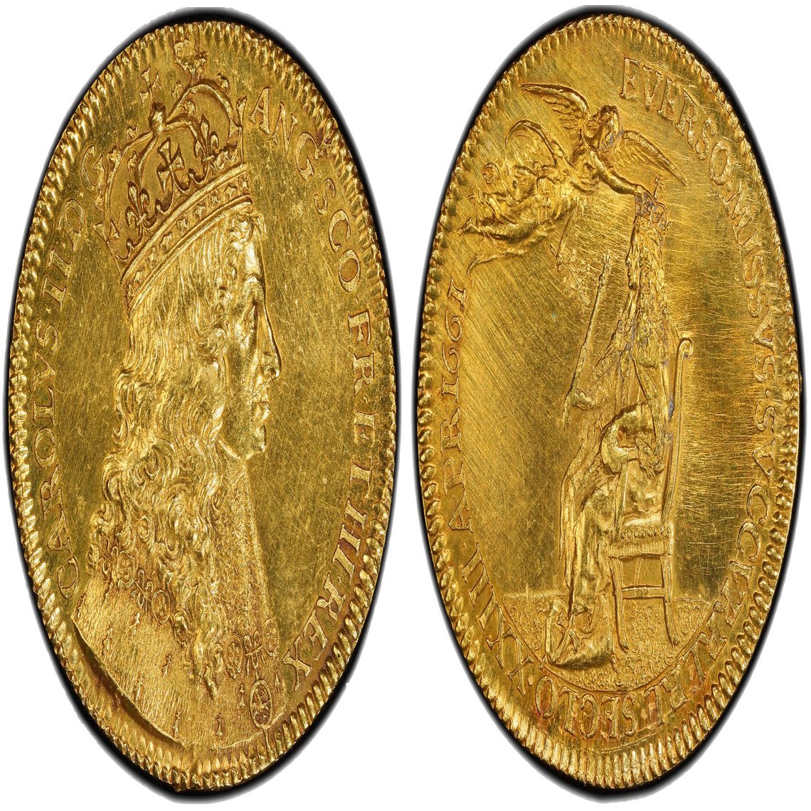 イギリス｜1661年 チャールズ2世 戴冠メダル｜アンティークコイン サンクチュアリ