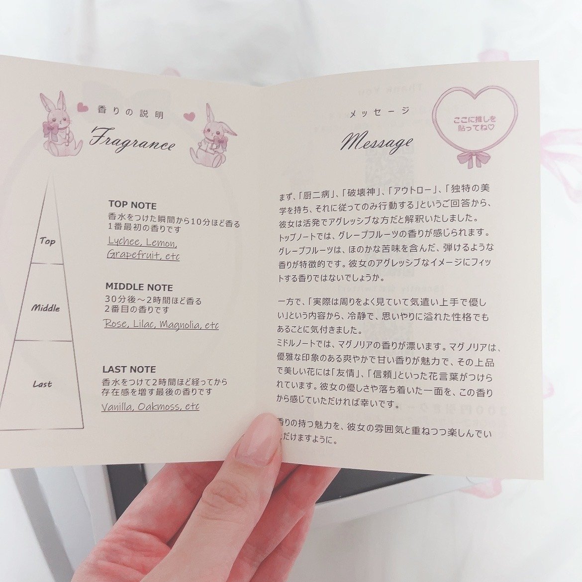 Scentlyさまで推し香水を作った話｜えの‎