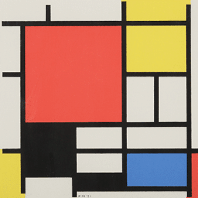 ピエト・モンドリアン】 版画/シルクスクリーン 「COMPOSITION WITH