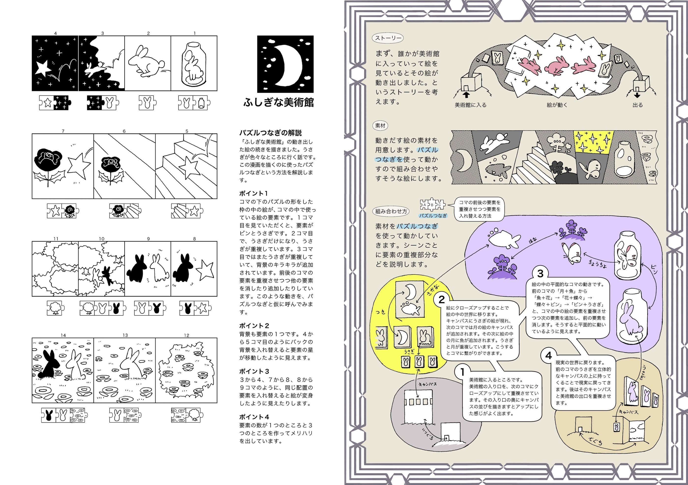 絵が動いて見えるコマ割り方法【漫画の描き方】(レシピNo.7)｜葉上雪子