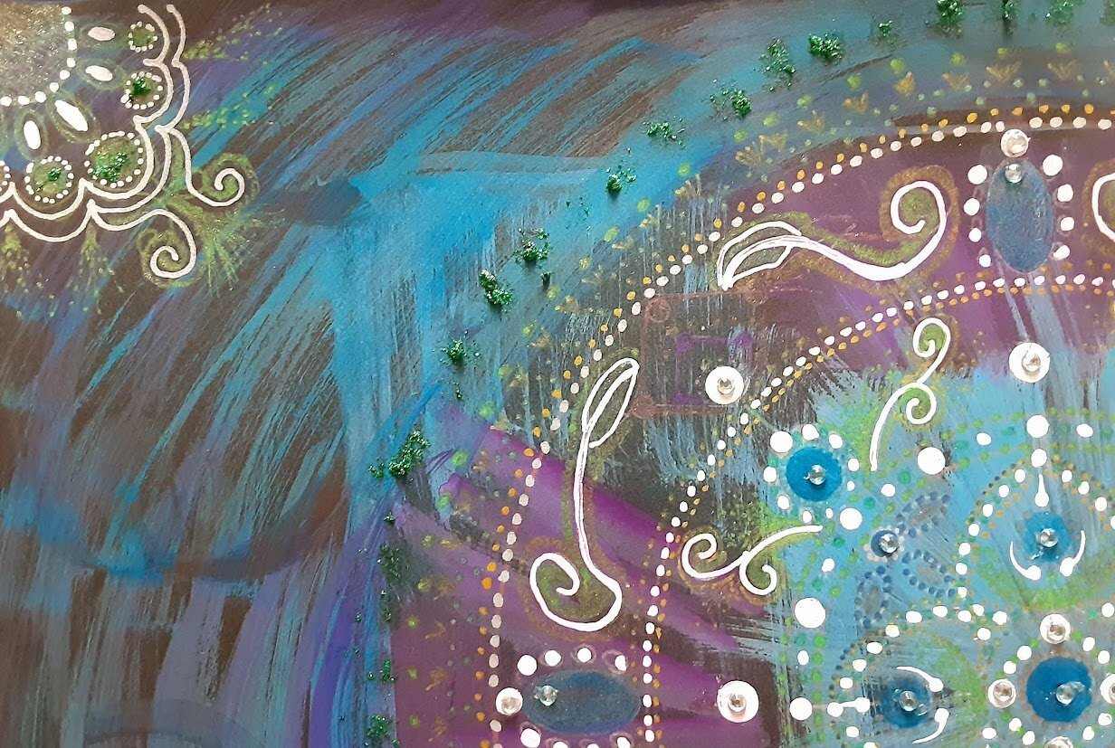 五十嵐由家　曼荼羅画417「眠れる」 五十嵐由家曼荼羅画417「眠れる」