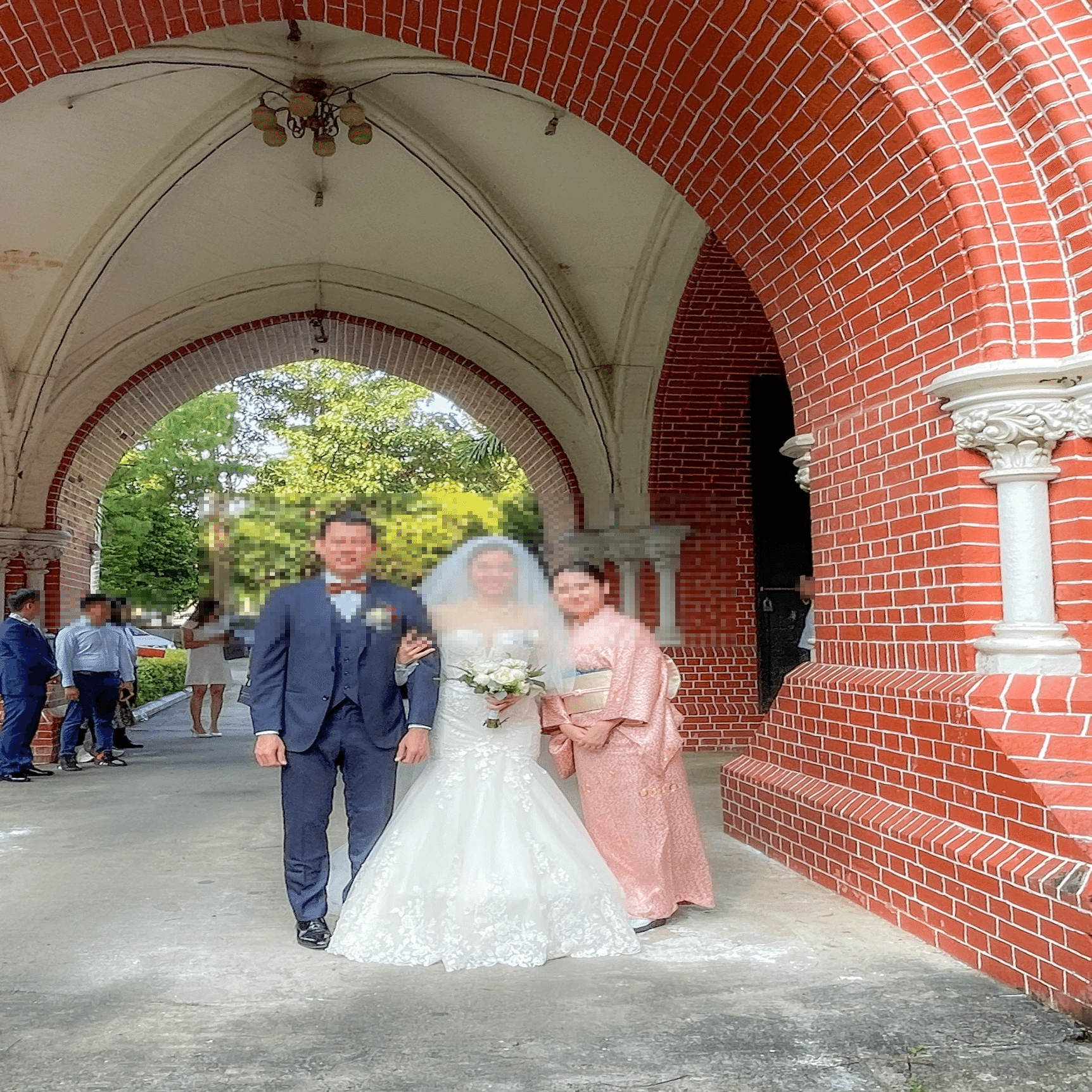 ミャンマー 結婚式ドレス 男女一式