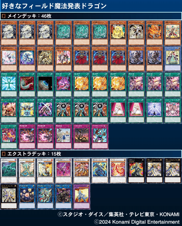 デッキ紹介]好きなフィールド魔法発表ドラゴン｜yukitani