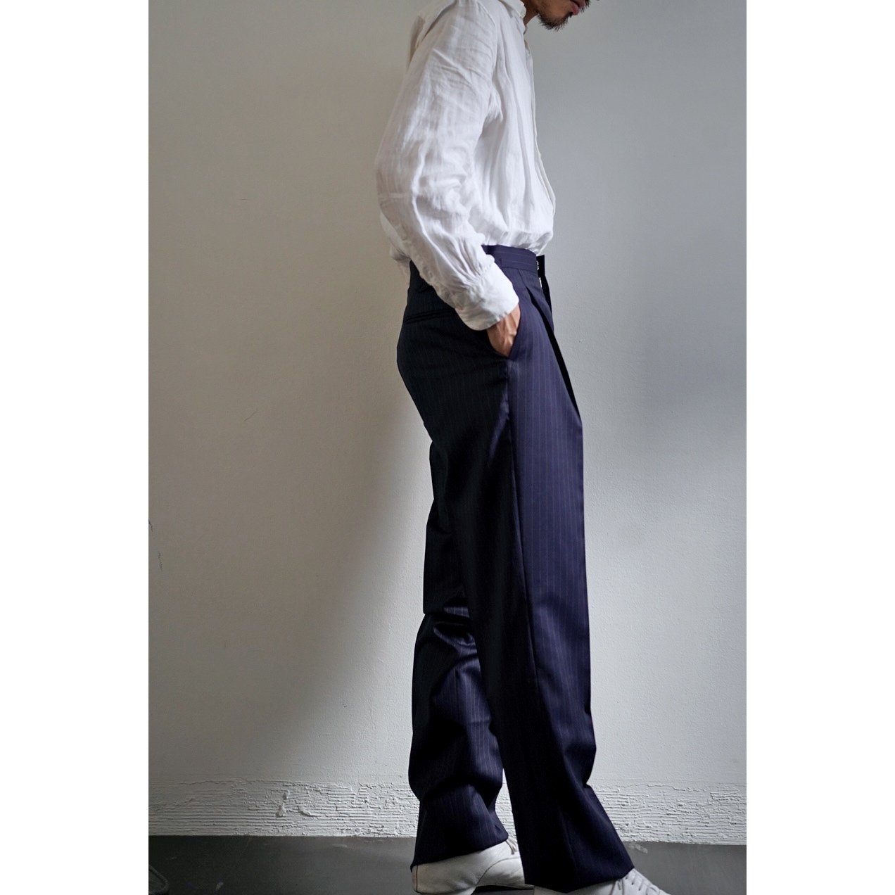 fendart ラブールパンツ　NAVY Mサイズ Fendart フェンダール Labeur pants Khaki Linen