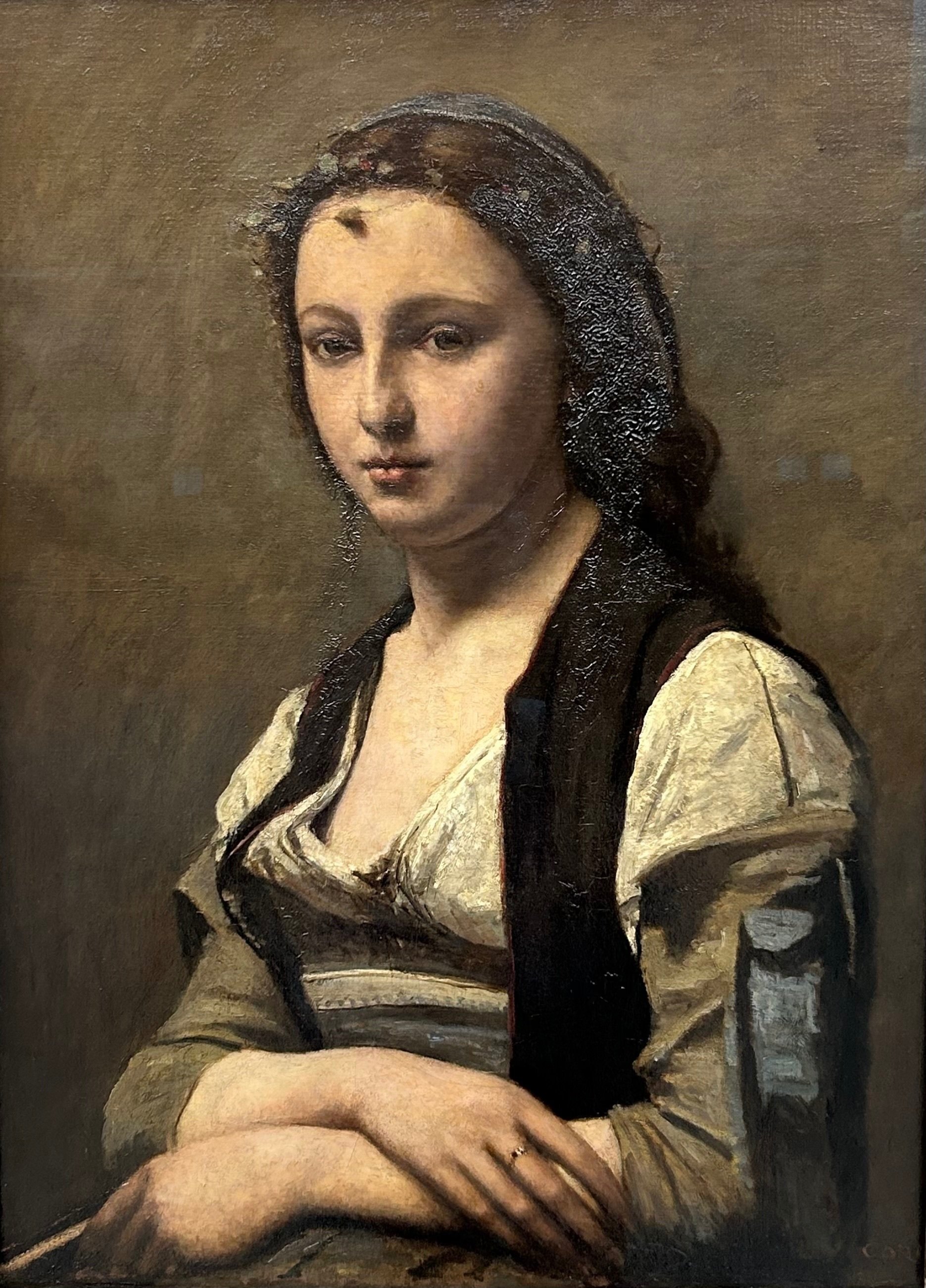 子供のためのルーブル美術館(109)コロー・真珠の女/モナリザの