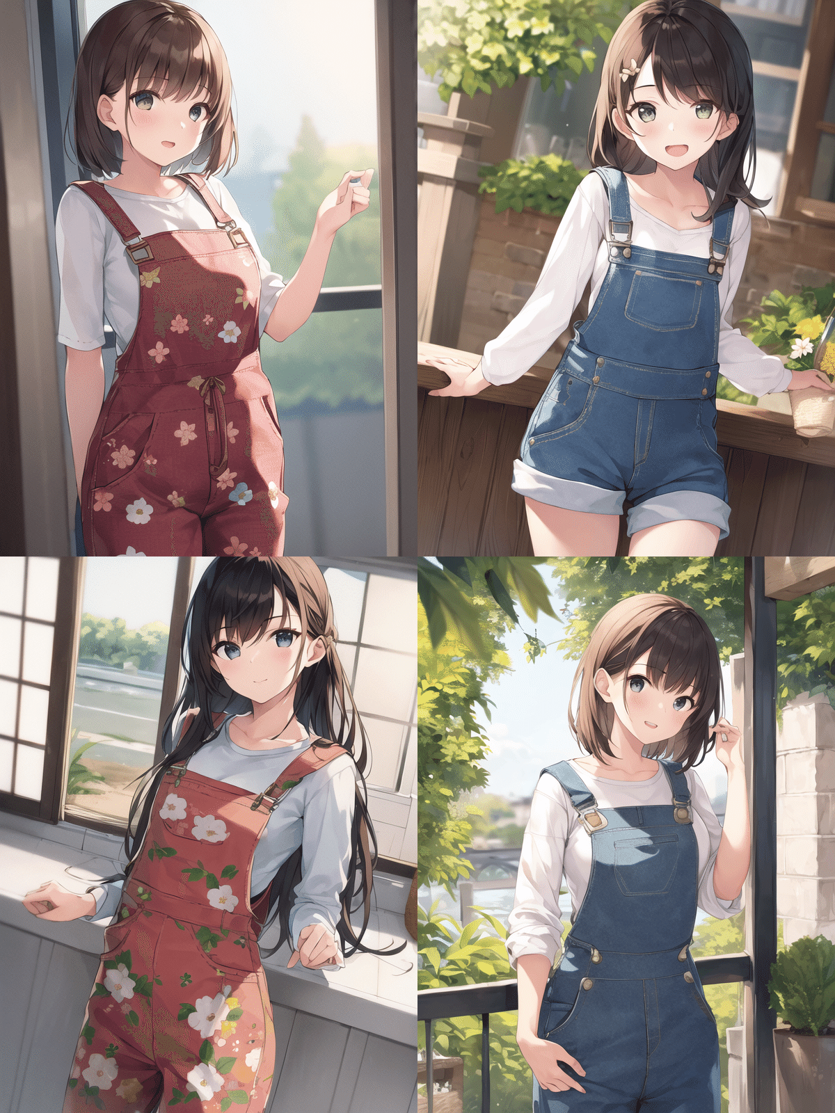 サロペット AI様 パンツ＆ズボン-オーバーオール-の呪文検証＆比較｜ないとめあしーぷ