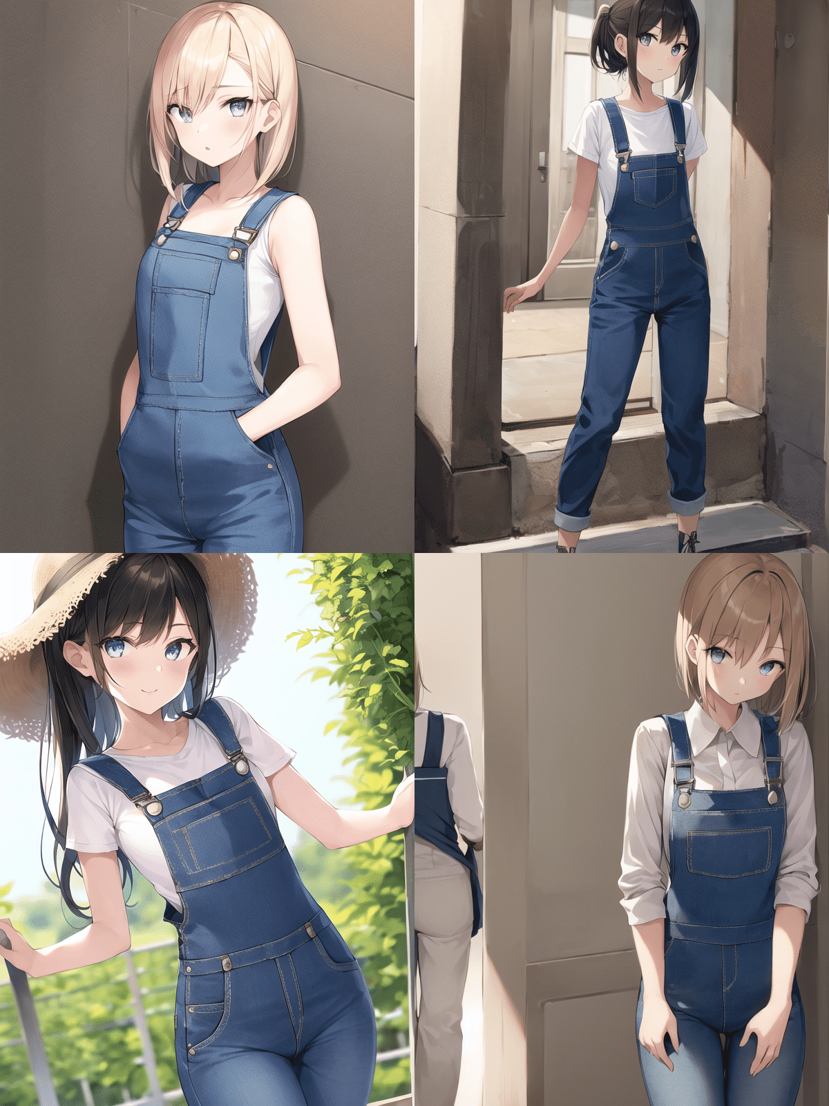 サロペット AI様 パンツ＆ズボン-サロペット-の呪文検証＆比較｜ないとめあしーぷ