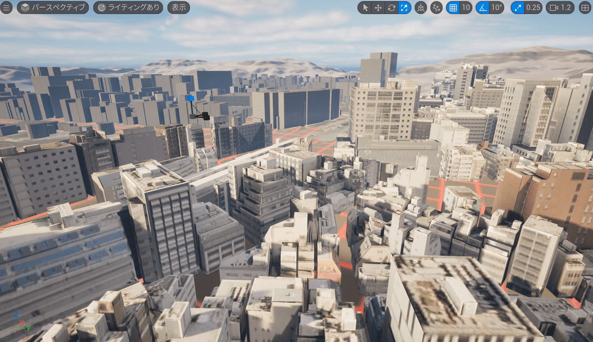 UnrealEngine5でPLATEAUの3D都市モデルを表示させてみた｜Kaito