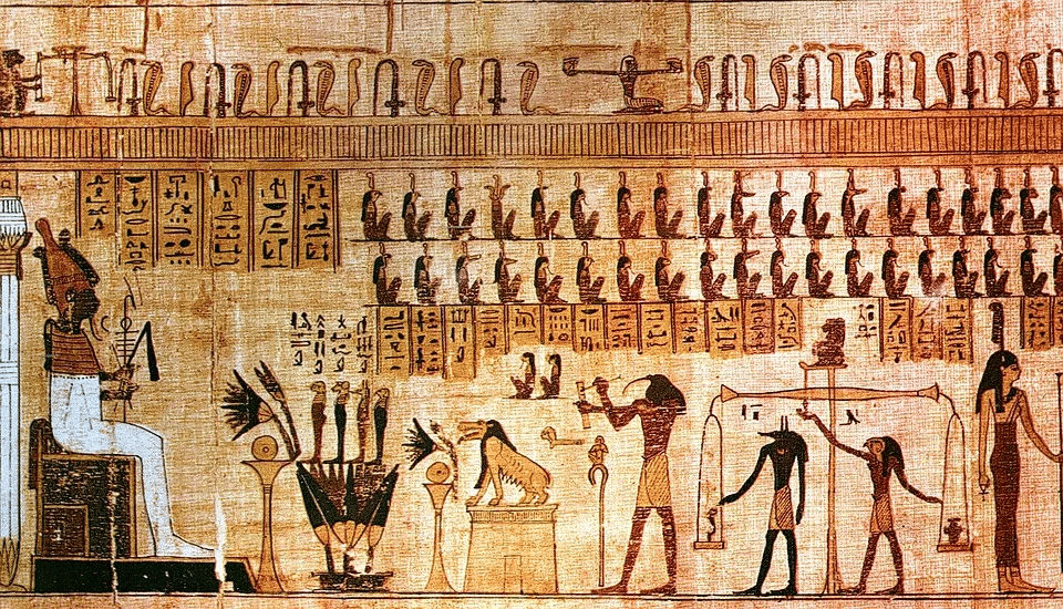 エジプト調の美術品 エジプトの古代美術。ファラオ・ラムセス1世（紀元前1320-1310