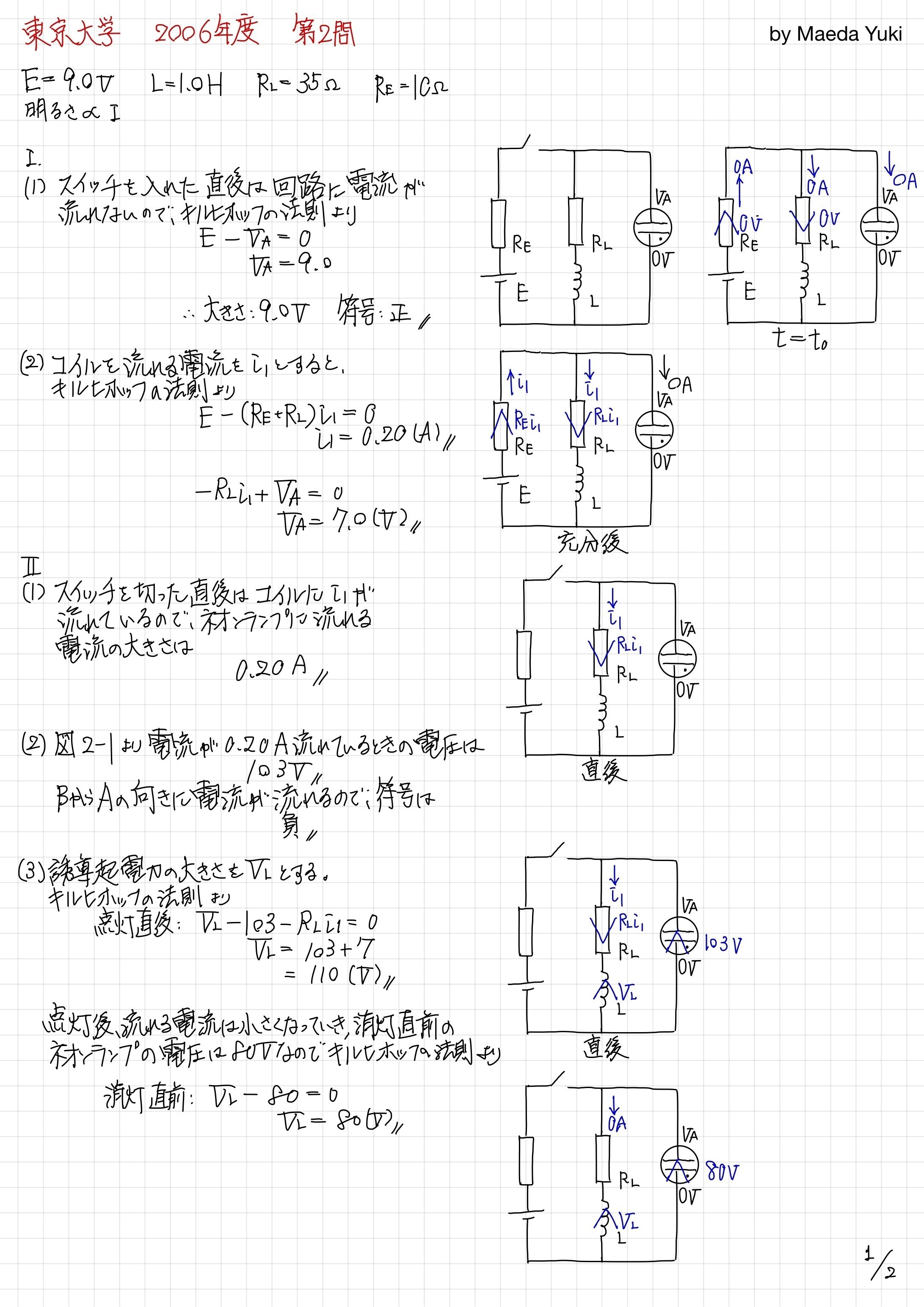 東京大学 2006年度 第2問｜マエダ ユウキ｜Maeda Yuki
