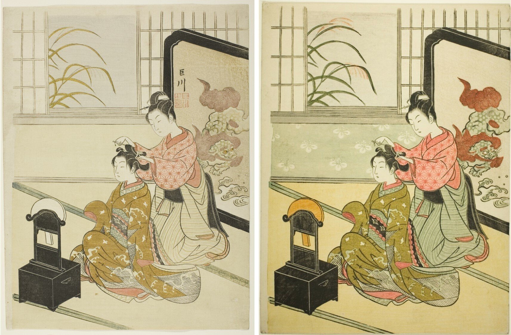天才浮世絵師 鈴木春信 筆木版画作品