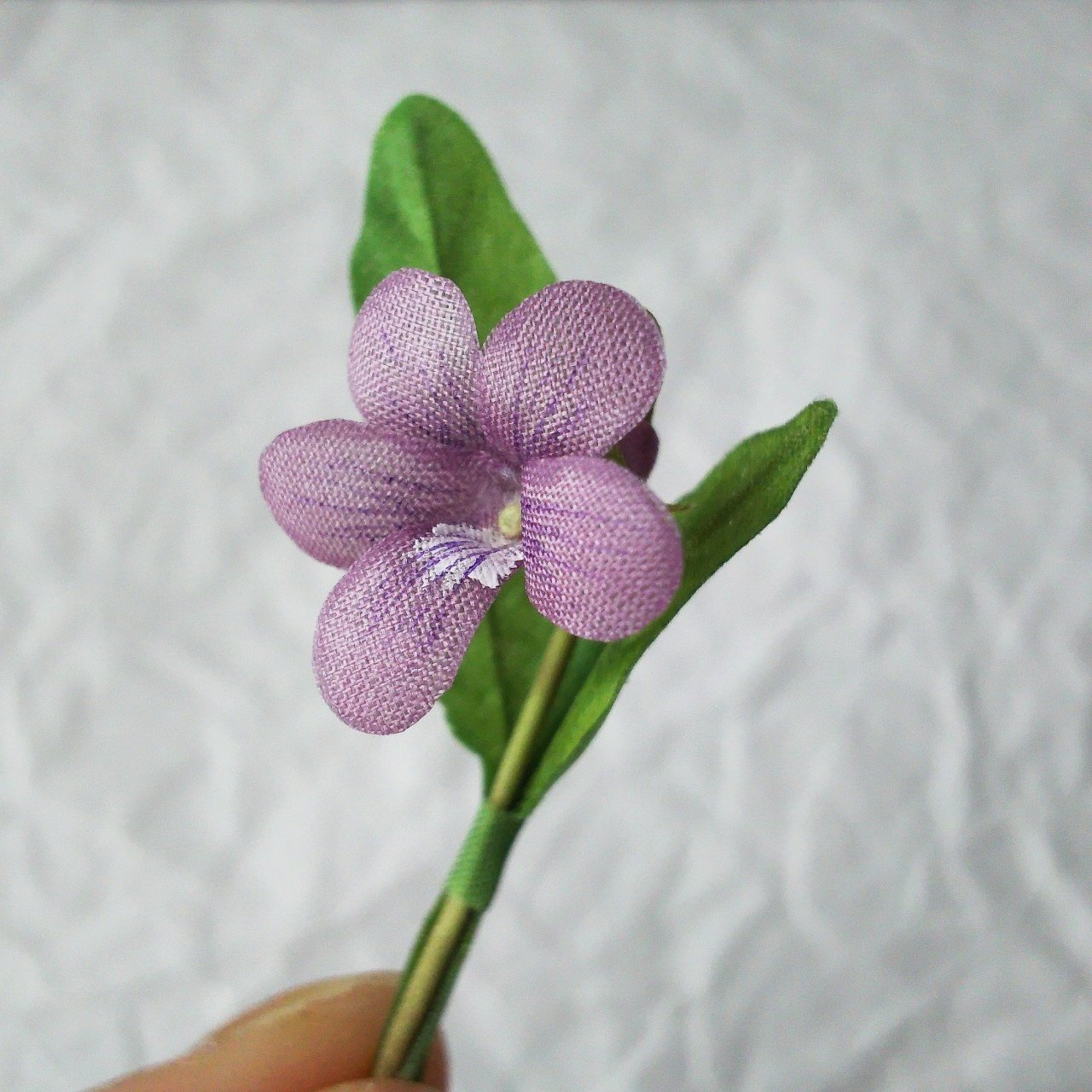 1900年代 アンティーク 白菫の布花 パルマスミレ : LES ANNEES