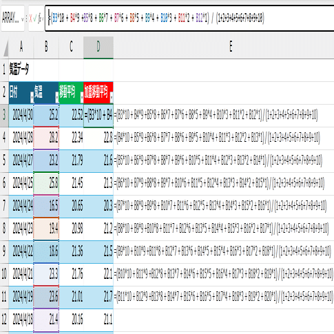 Excel DAX 動画解説】メジャーで加重移動平均を集計する【パワーピボット PowerBI】｜Excelドカタの書きもの