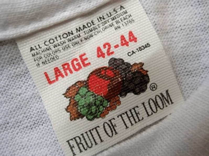 フルーツオブザルームの年代別洋服タグの見分け方｜REO vintage