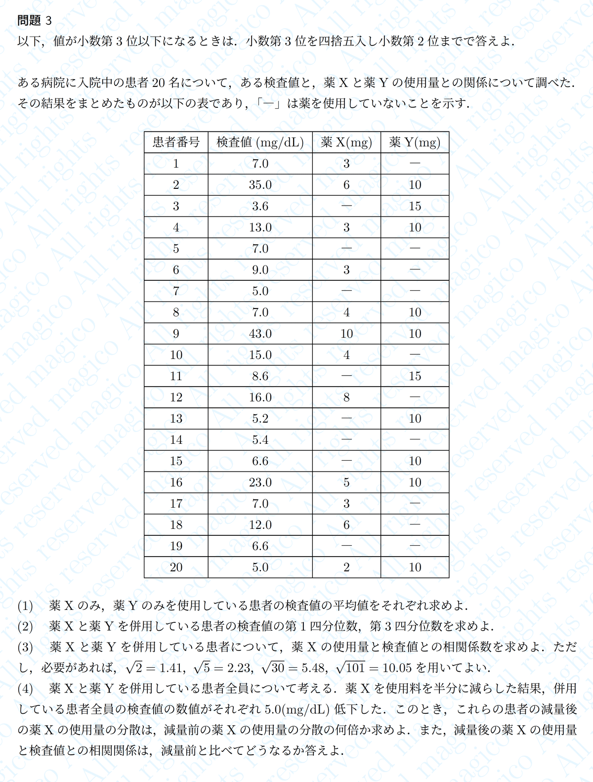 2023年慶應大学薬学部数学｜magico
