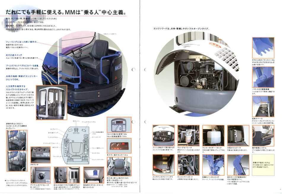 新キャタピラー三菱 MM55SR 三菱mini油圧ショベル｜建設機械化