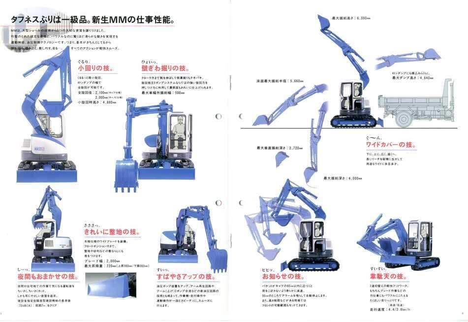 新キャタピラー三菱 MM55SR 三菱mini油圧ショベル 機械工業