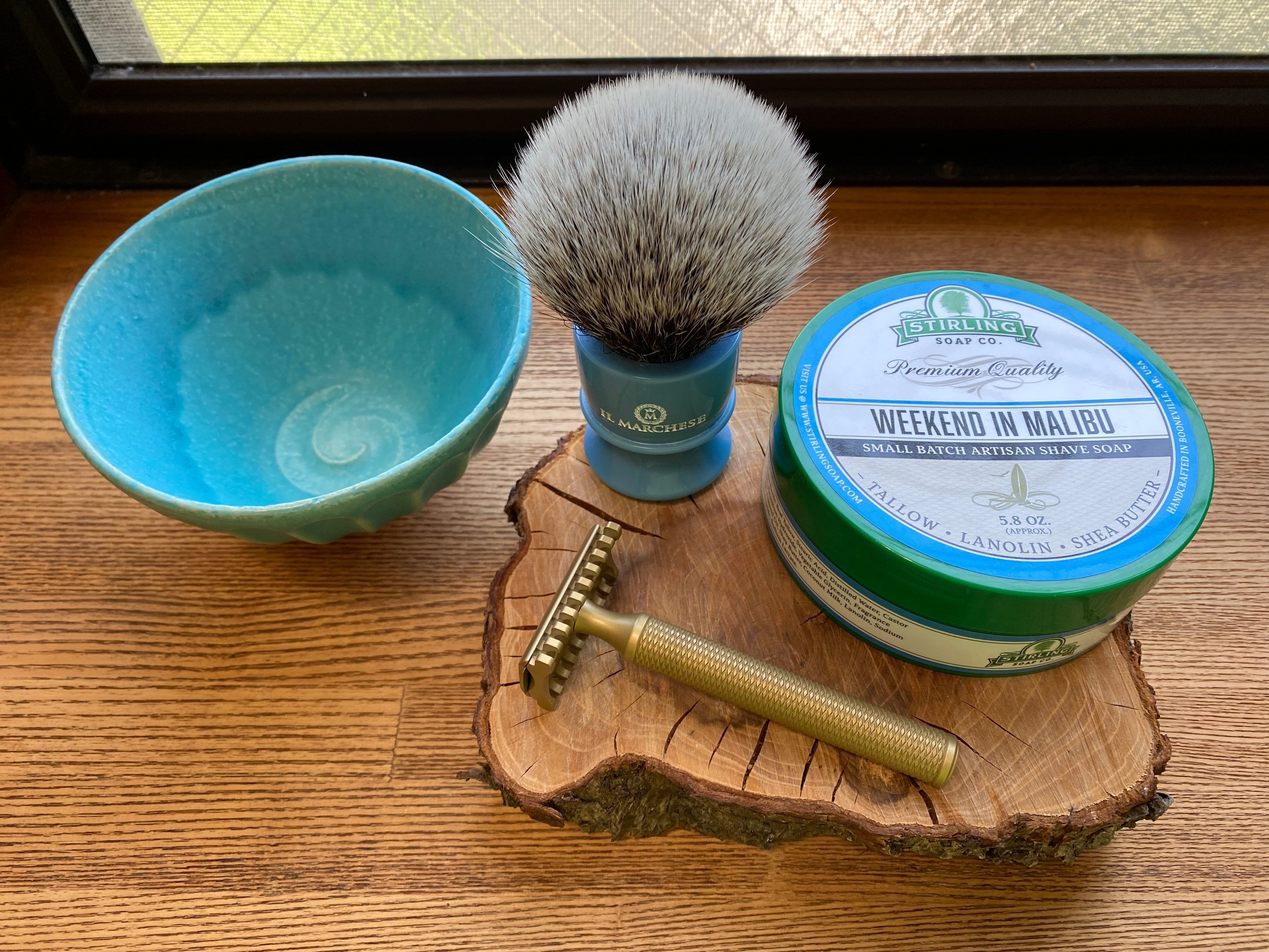 Stirling Soap シェービングソープ　両刃カミソリ Stirling Soap アメリカ製 シェービングソープ 両刃カミソリ - メルカリ