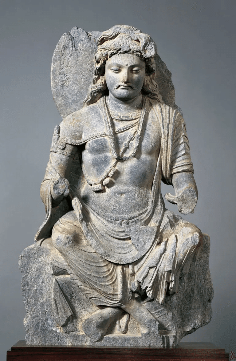 仏教美術ガンダーラ美術　石仏レリーフ彫刻人物像　石彫装飾　 古代インド　古物保証 仏教 ガンダーラ美術 石仏レリーフ彫刻人物像古代インド古物保証 2～3