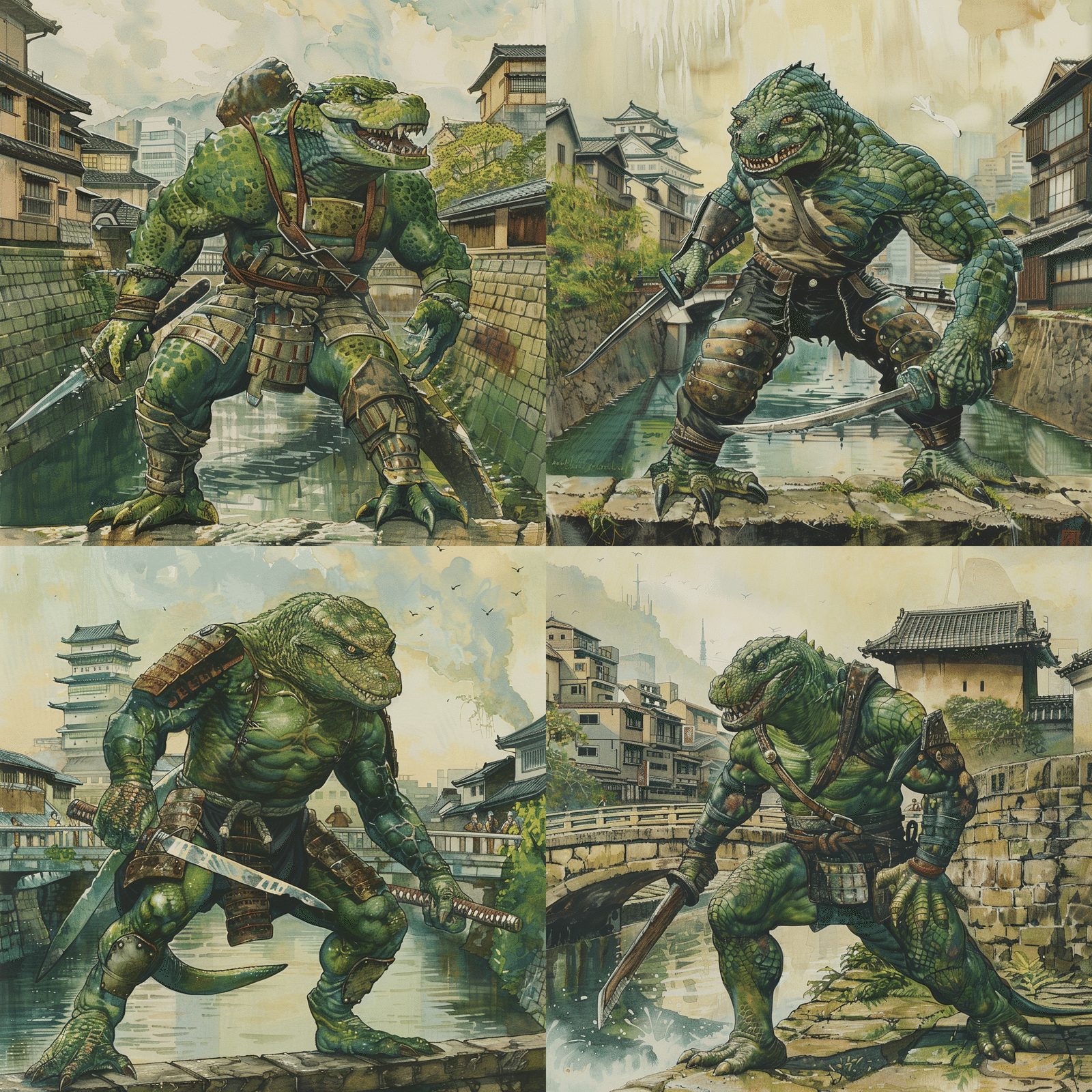 リザードマン　かなりリアルで精巧な造り　現状渡し Midjourney』で作成したリザードマン画像｜Tsuwami's pursuit of