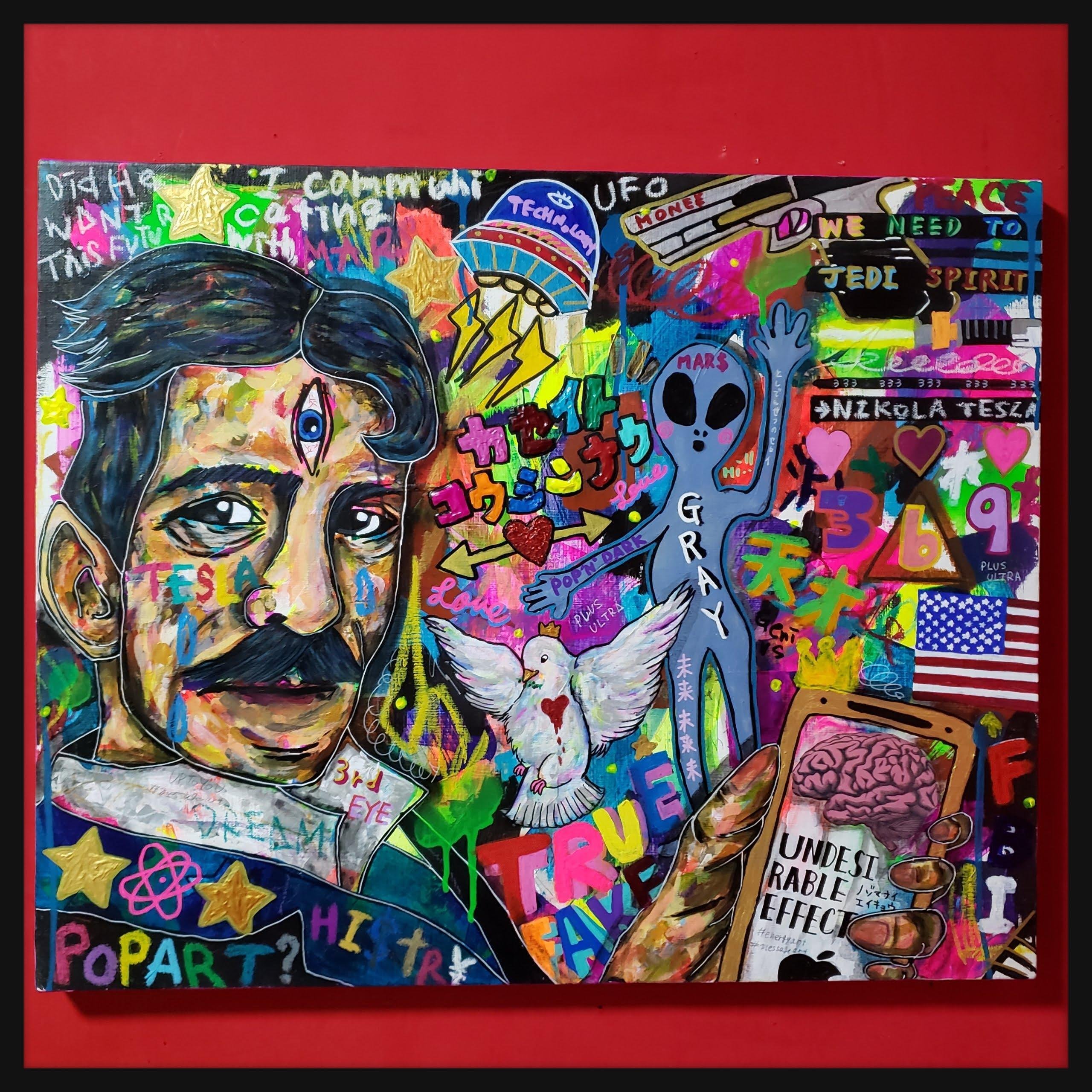 都市伝説、陰謀論好き様必見アート！！こんなん描けるのはあたししか