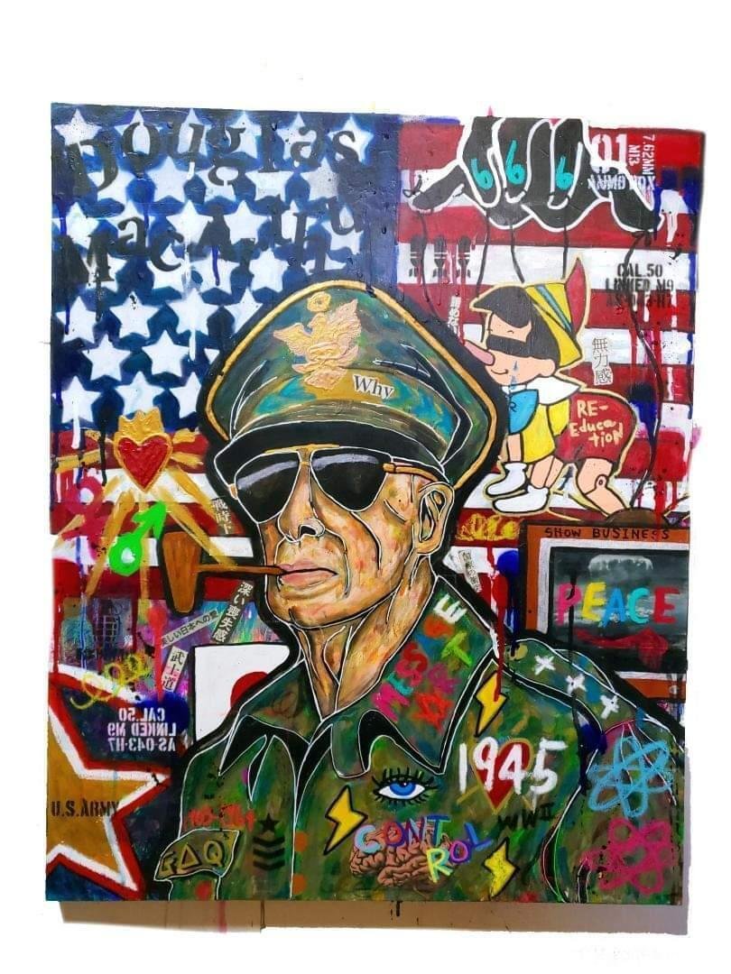 【一点物アートSALE】Doofu$-愚か者-【都市伝説陰謀論/イラスト】 都市伝説、陰謀論好き様必見アート！！こんなん描けるのはあたししか