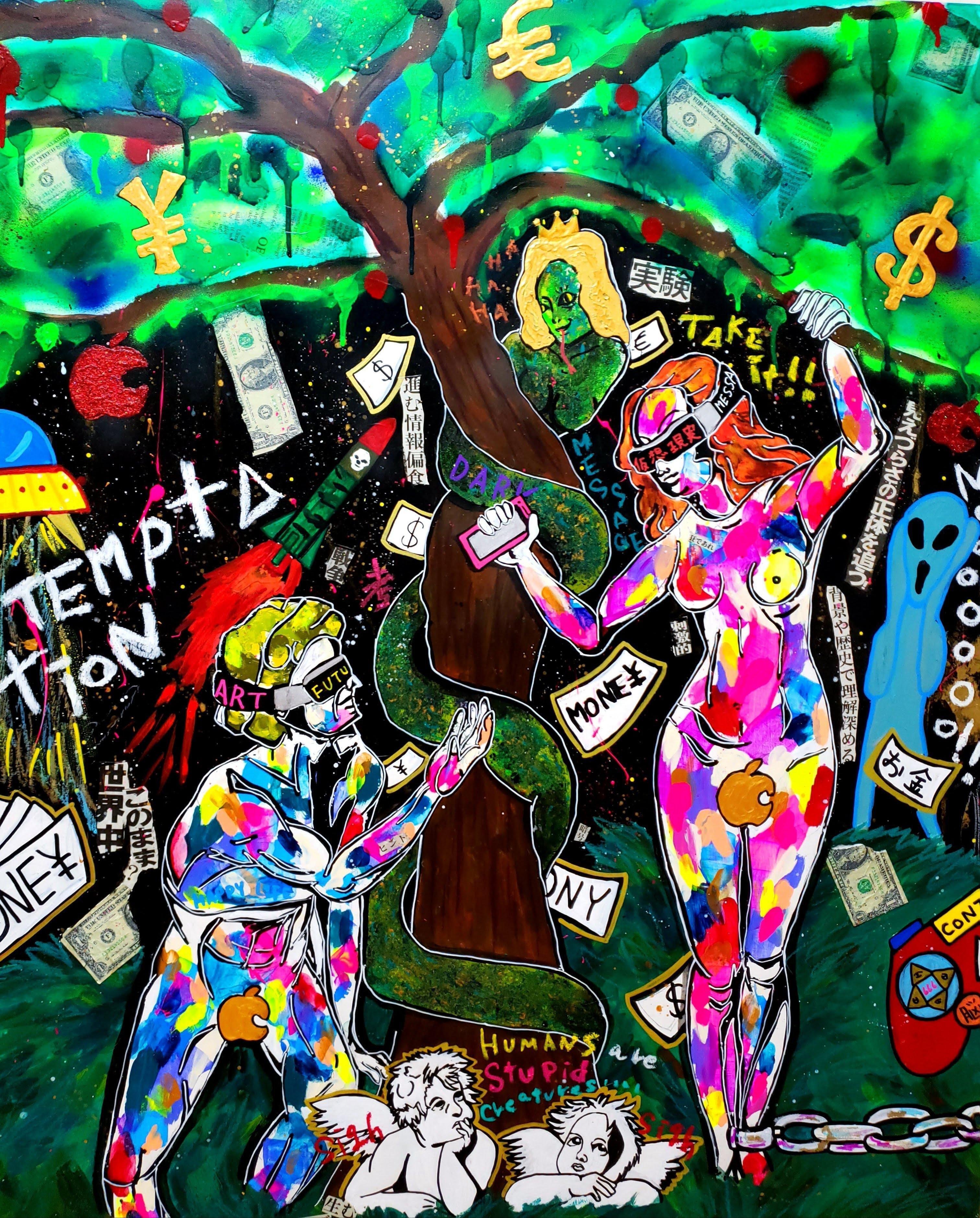 都市伝説、陰謀論好き様必見アート！！こんなん描けるのはあたししか