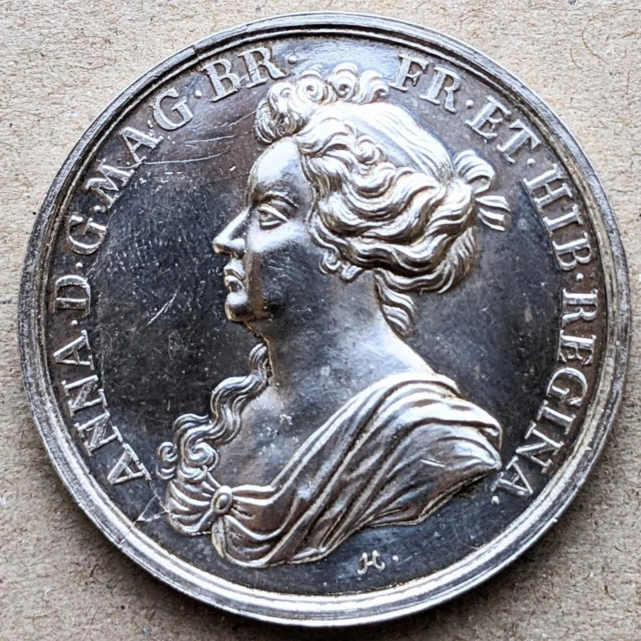 1704年 アン女王 イギリス戦勝記念銀メダル (1704 G.Britain 