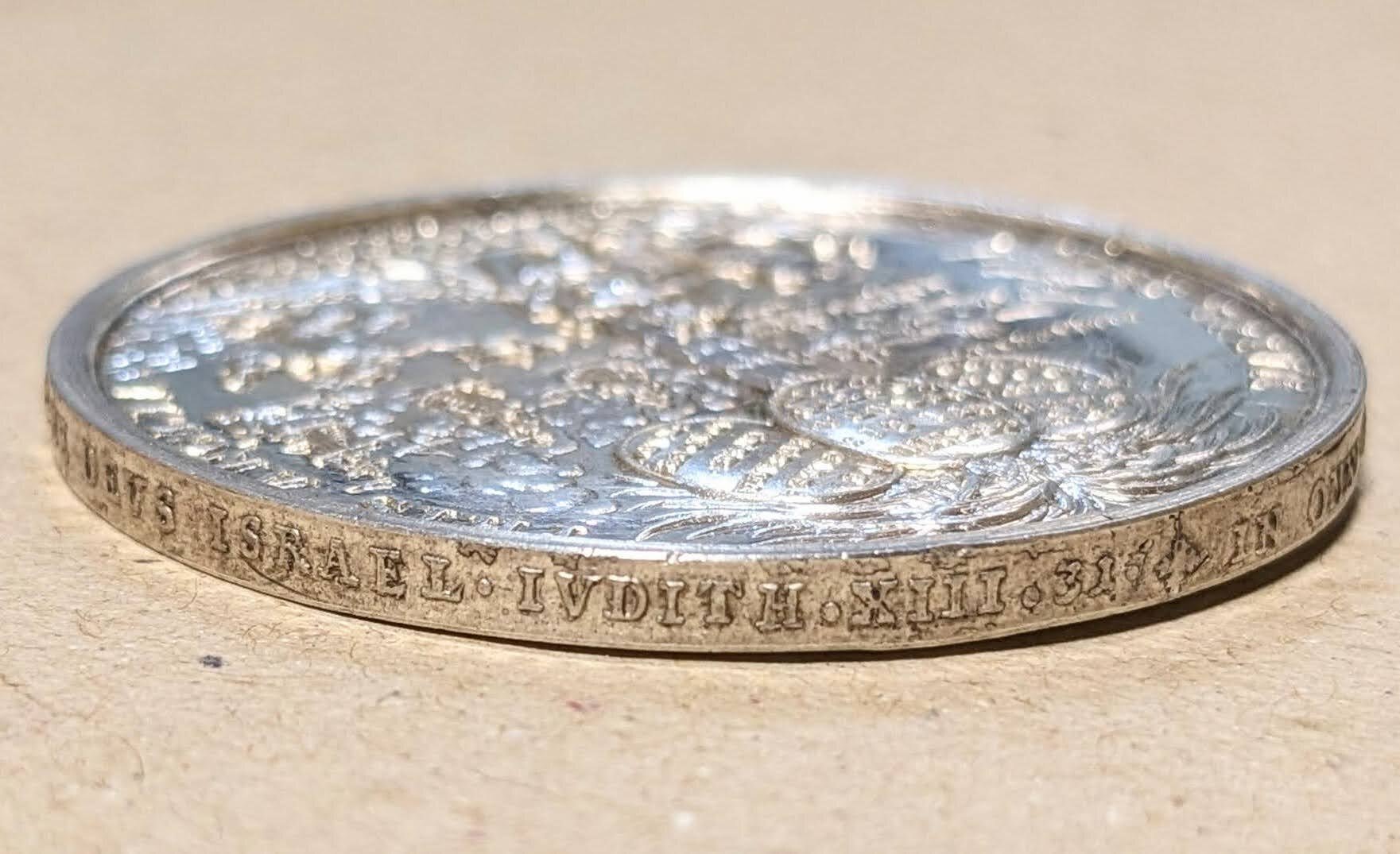 1704年 アン女王 イギリス戦勝記念銀メダル (1704 G.Britain