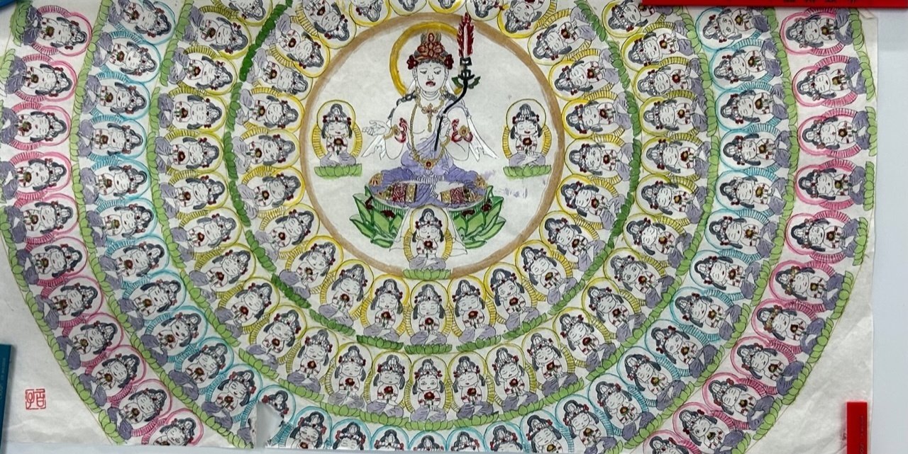 想像を絶する百八の干支本尊 【仏画曼荼羅アート】｜達磨の眼【本伝統