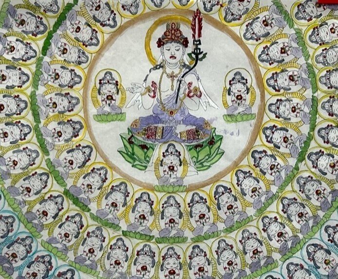 想像を絶する百八の干支本尊 【仏画曼荼羅アート】｜達磨の眼【本伝統