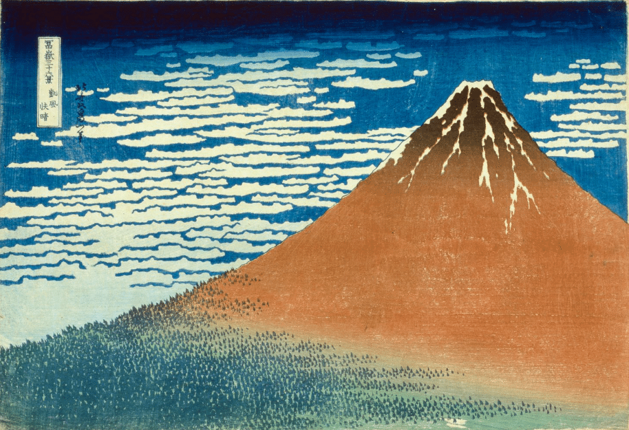 手擦木版画　富嶽三十六景　美術社　46枚揃い　／　葛飾北斎　冨嶽 f20240206018〇富嶽三十六景 葛飾北斎筆 駿州江尻 古法純手摺