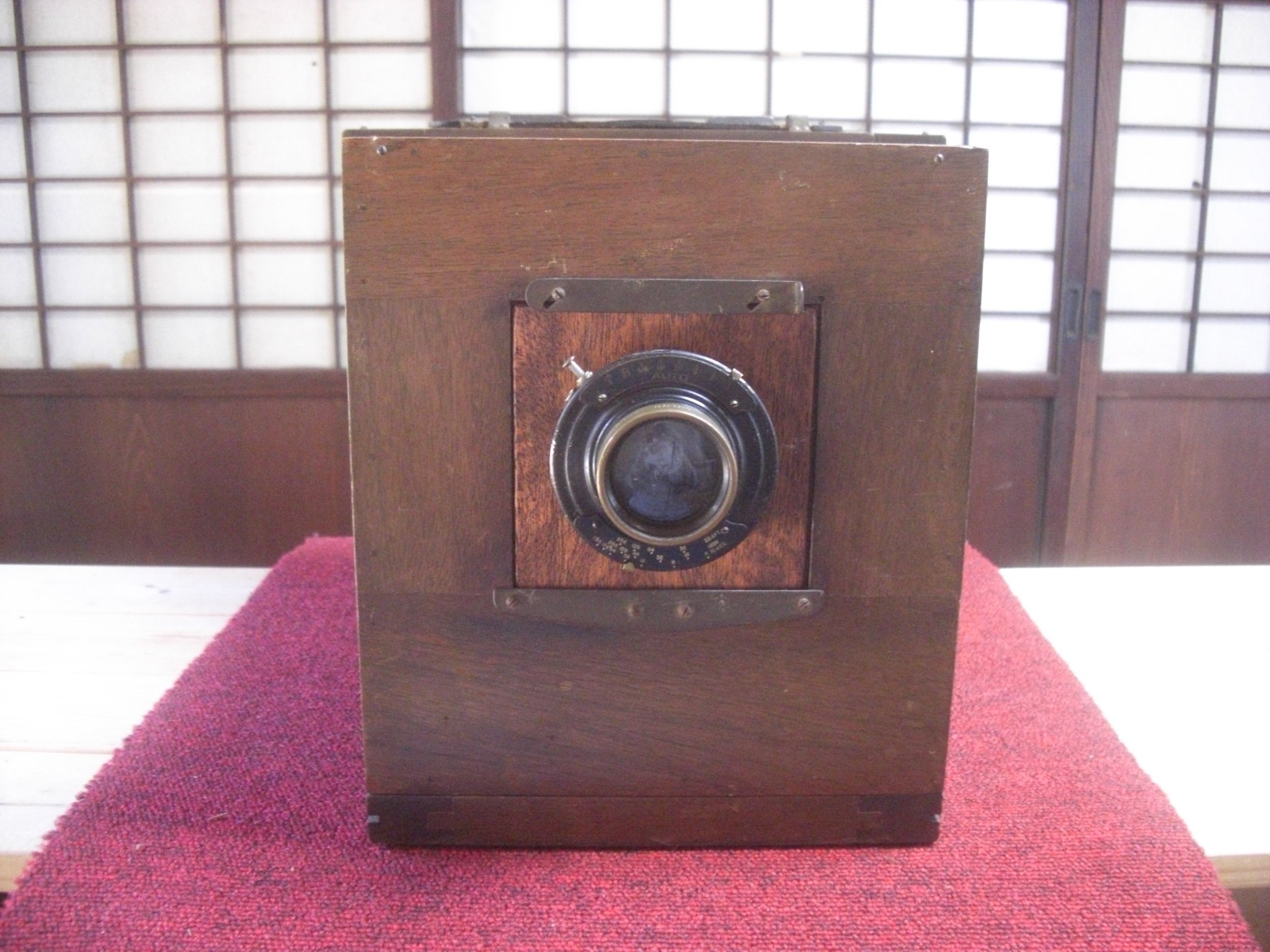 クラッシックカメラ 木製大判カメラ 蛇腹カメラ レンズ（WOLLENSAK