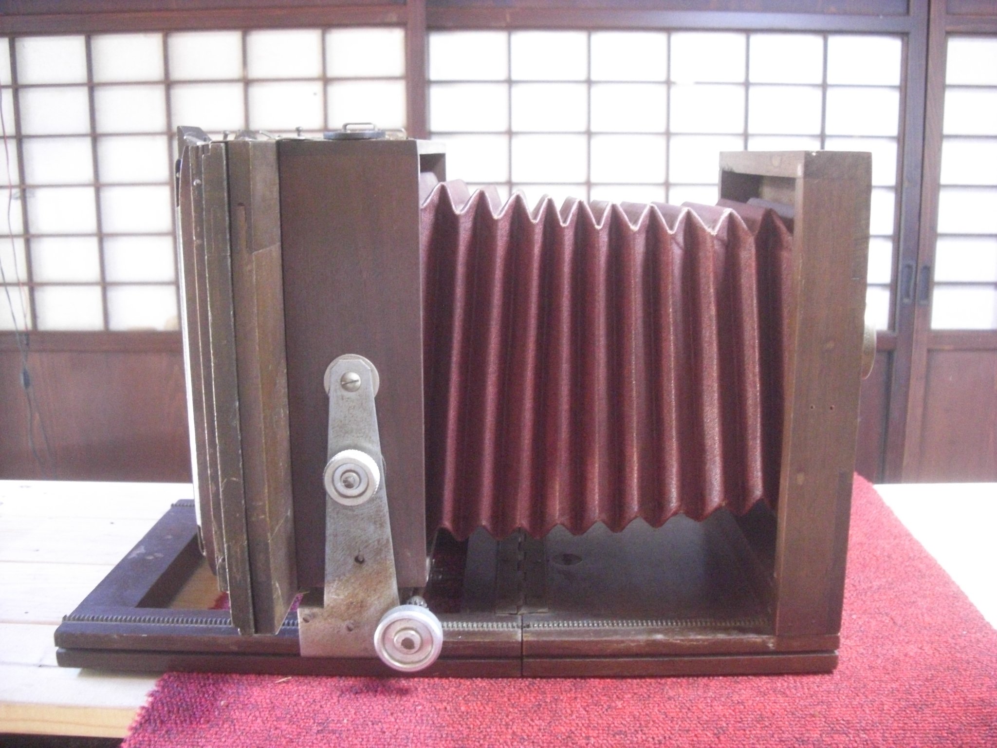 クラッシックカメラ 木製大判カメラ 蛇腹カメラ レンズ（WOLLENSAK