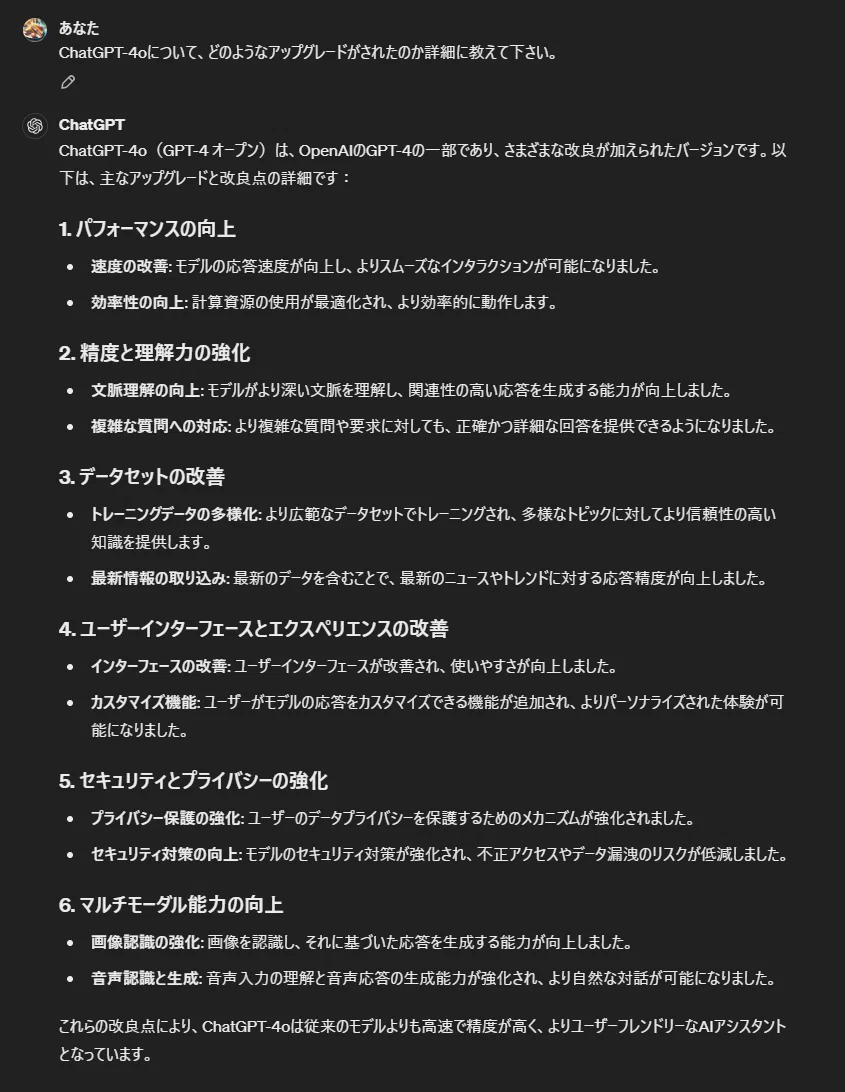 ChatGPTを使用している様子