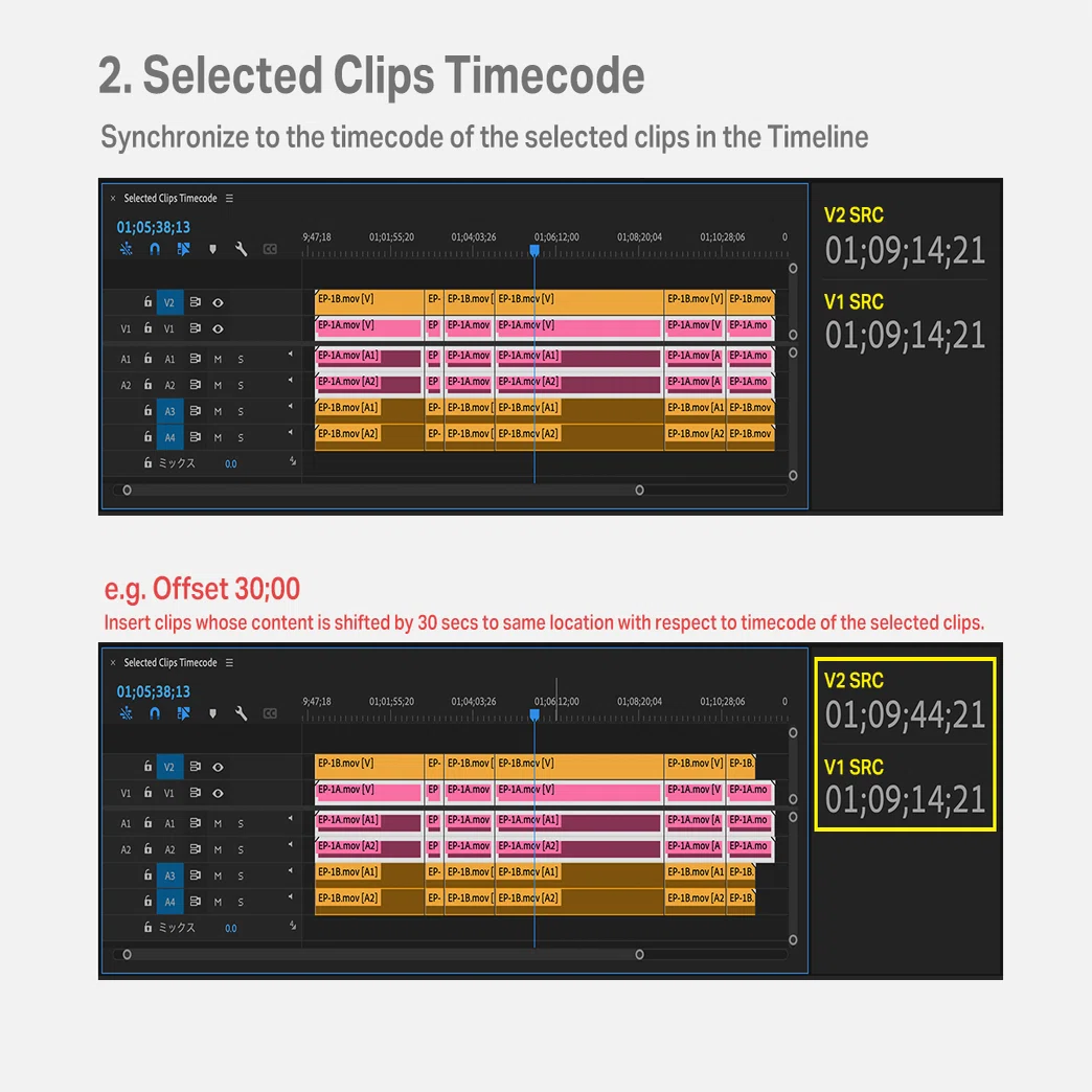 Parallel” Extension for Premiere Pro that Synchronize Clips