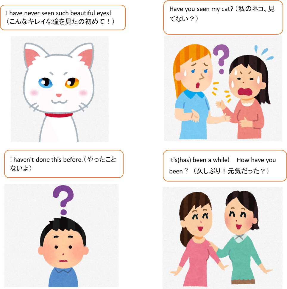 イラストでわかる】「Have you～」のよく使う表現｜ma-nyago