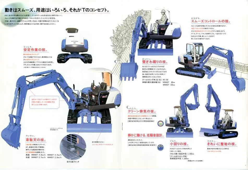 新キャタピラー三菱 MM40T_MM45T 三菱mini油圧ショベル｜建設機械化