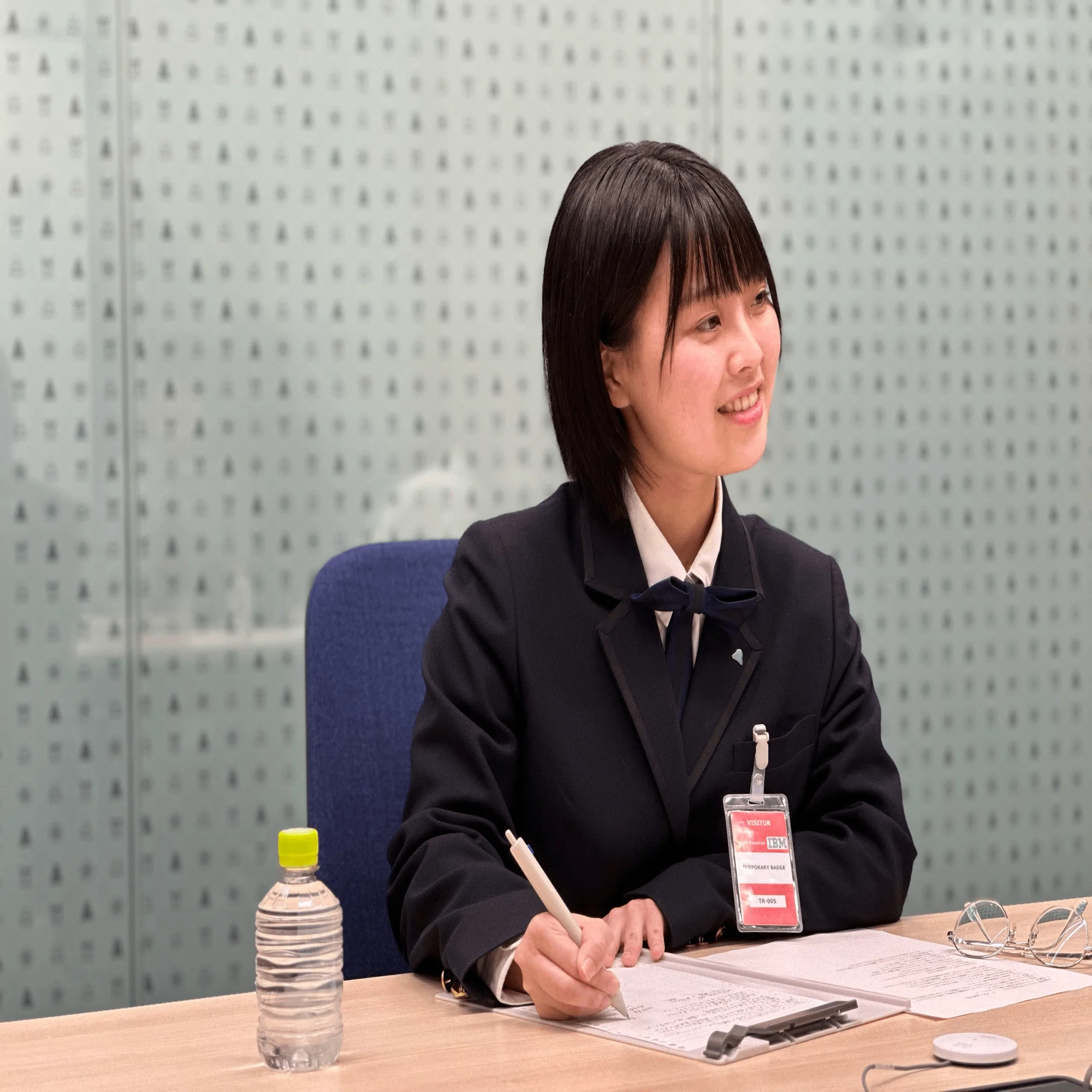 高校生2名が山口 明夫 様（日本IBM 代表取締役社長）にインタビュー
