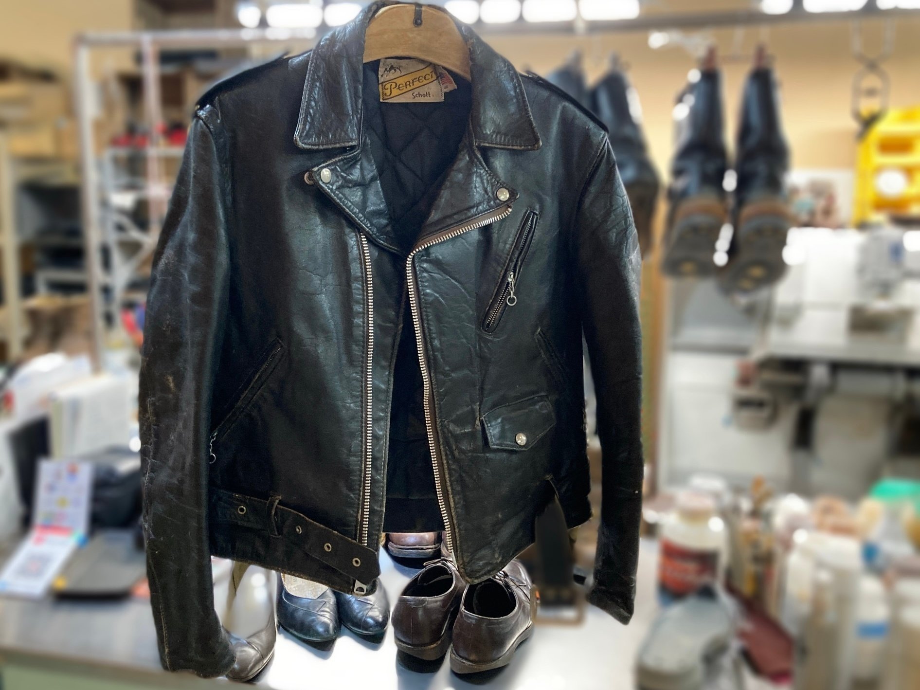 ライダースジャケットの金物オール交換】70's Vintage Schott ライダースジャケットの金物オール交換】70's Vintage Schott