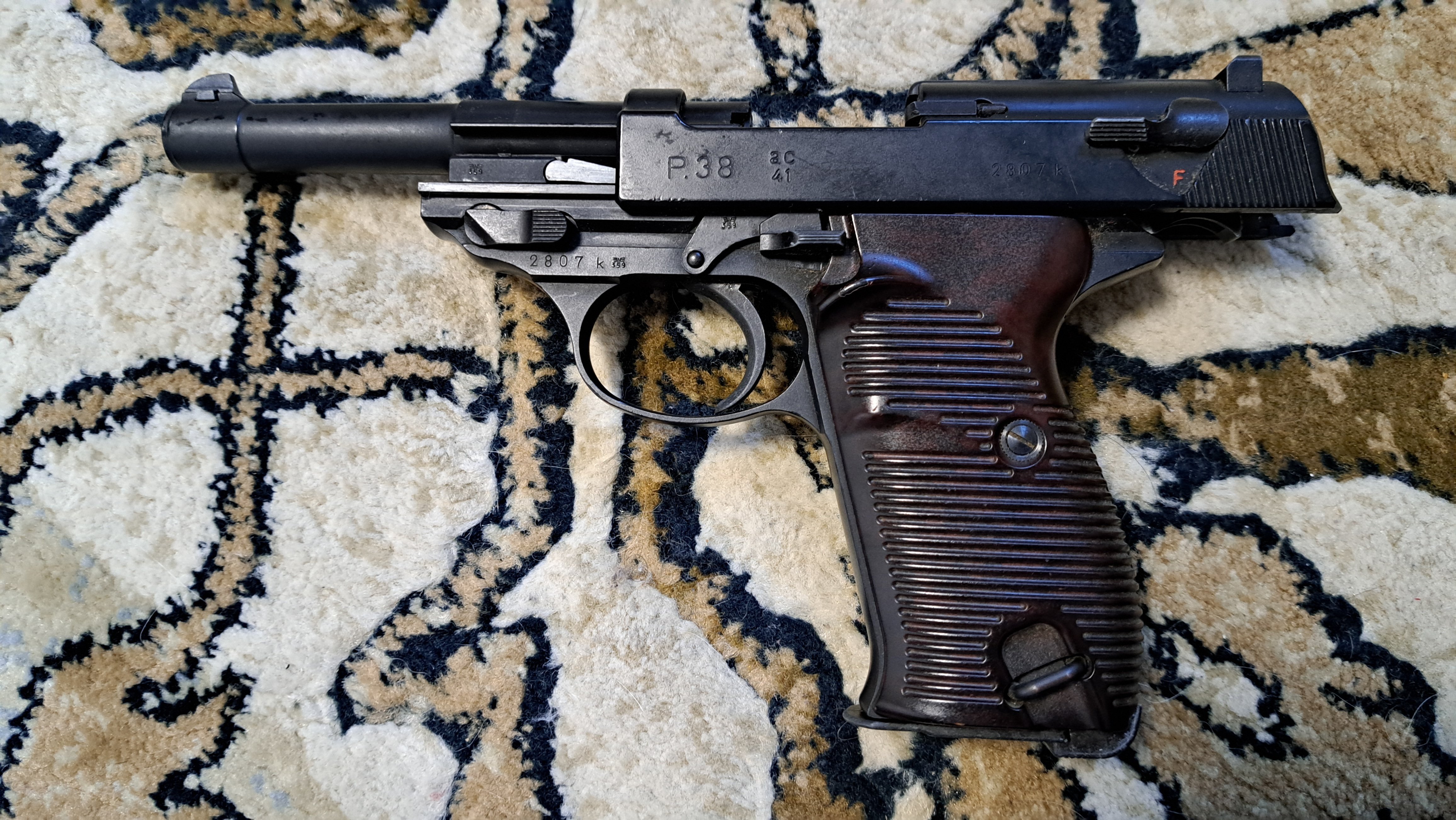 マルゼン　WALTHER P38 ガスガン Amazon | マルゼン ワルサーP38 ac41 ブラックモデル 18歳以上ガス