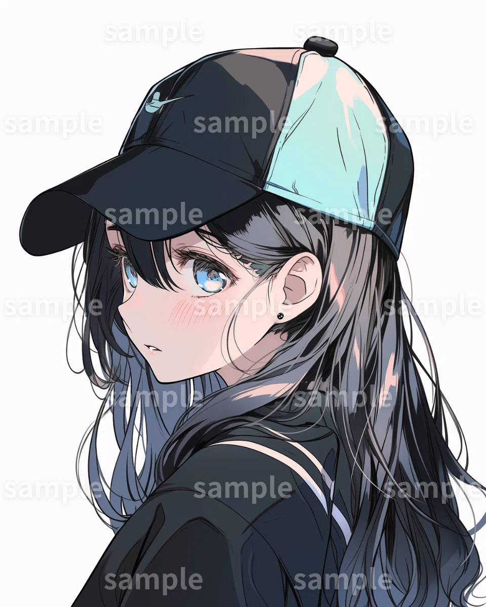 イラスト】「キャップ女子」のフリー素材｜女性・挿絵・ブログのアイ