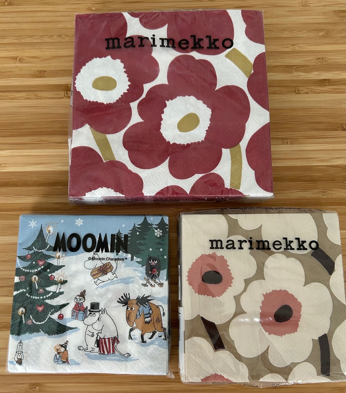 ムーミン ペーパーナプキン 25cm（marimekko & chocoholic & MOOMIN 