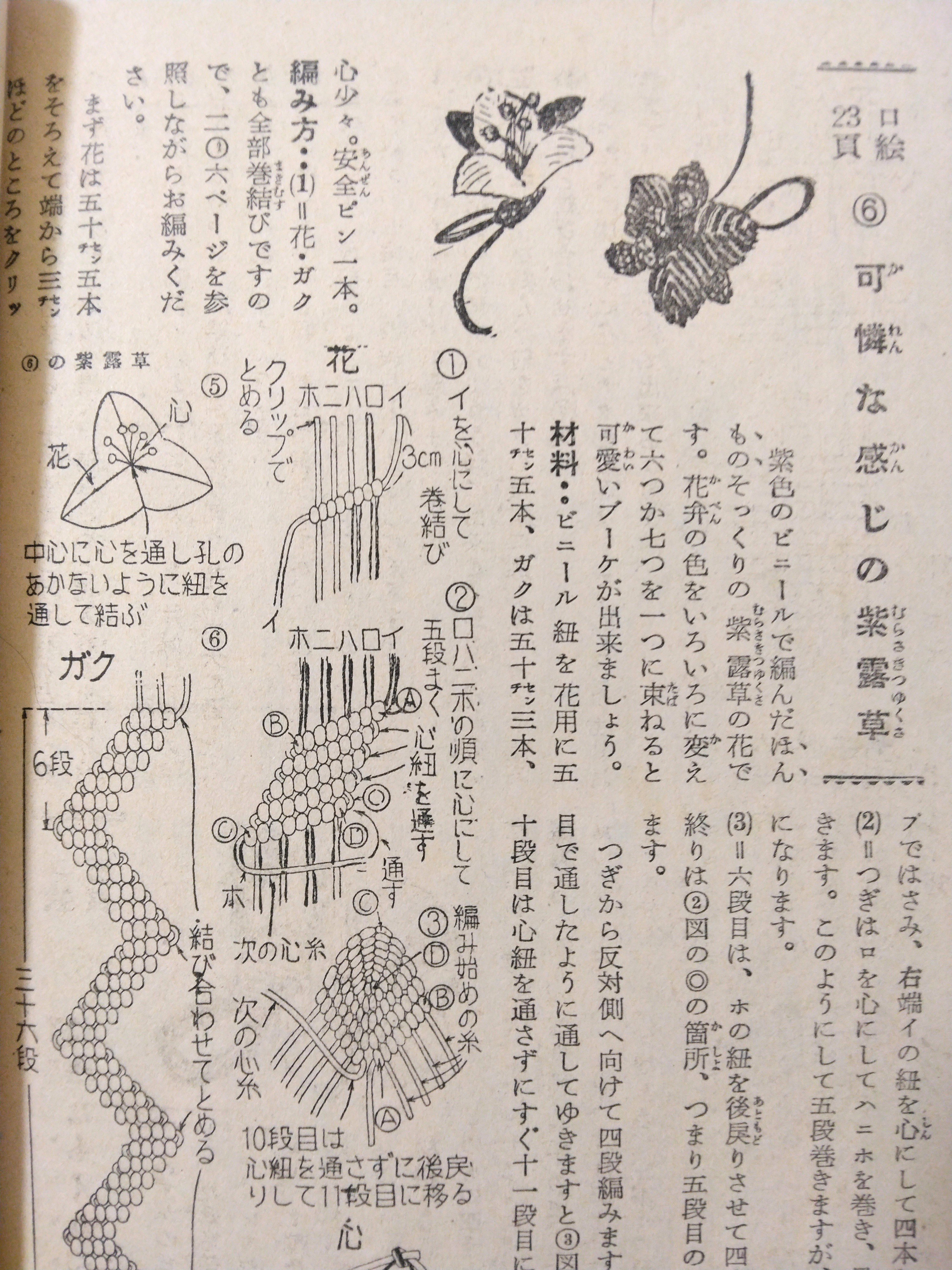 マクラメで一輪挿しができた｜owarimao