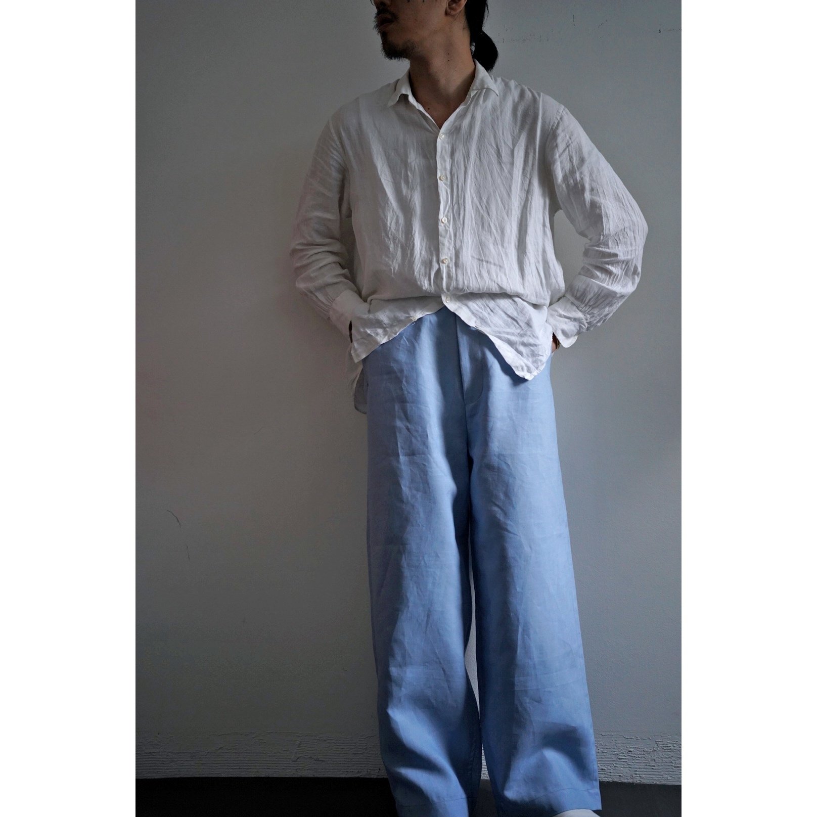 I am dork work pants アイアムドーク ワークパンツ I am dork /アイアムドーク 】Work pants Heavy Linen DENIM