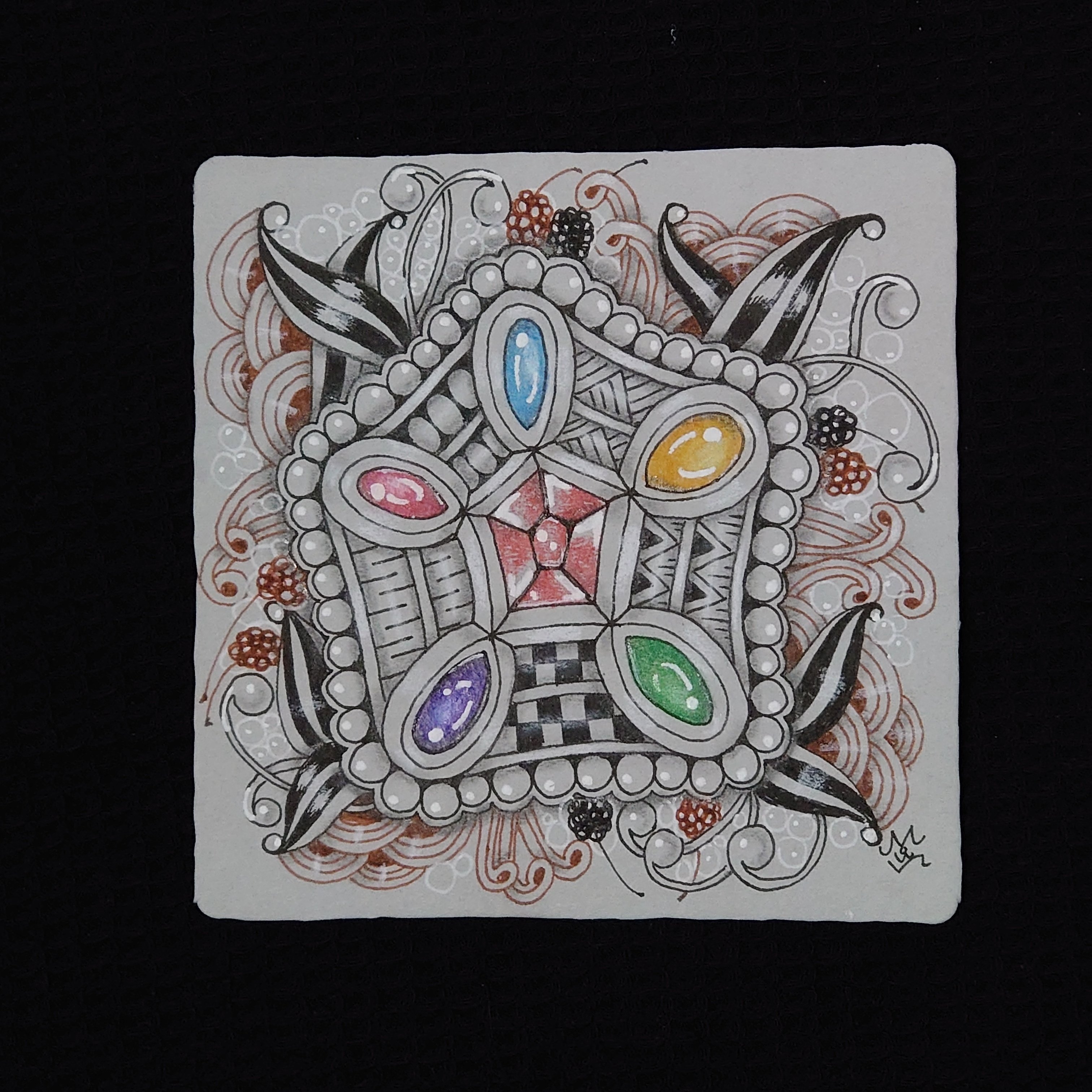 ふるはし美鳥先生【ゼンタングル講座】修了しました✨｜min-nico2tangle